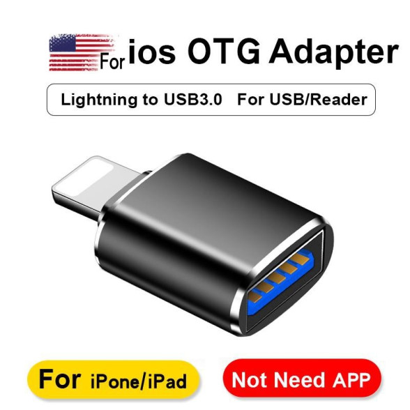 تبدیل OTG ایفون USB3 فلزی مدل GL-163