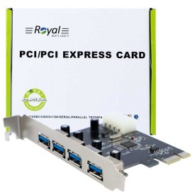 کارت USB 3.0 دو پورت PCI-EXPRESS برند Royal