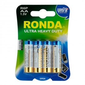 باتری چهارتایی قلمی Ronda Ultra Plus Heavy Duty AA R6P کارتی