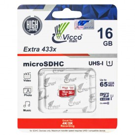 کارت حافظه MicroSD ویکومن 433X ظرفیت 16 گیگابایت