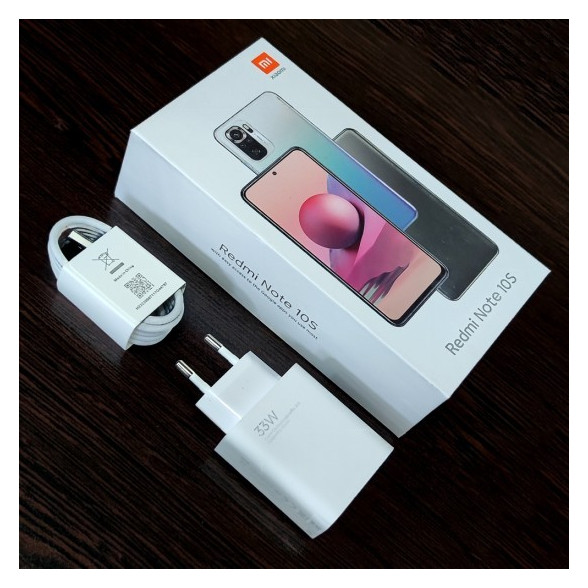 شارژر اورجینال همراه با کابل و کارتون Redmi Note 10S