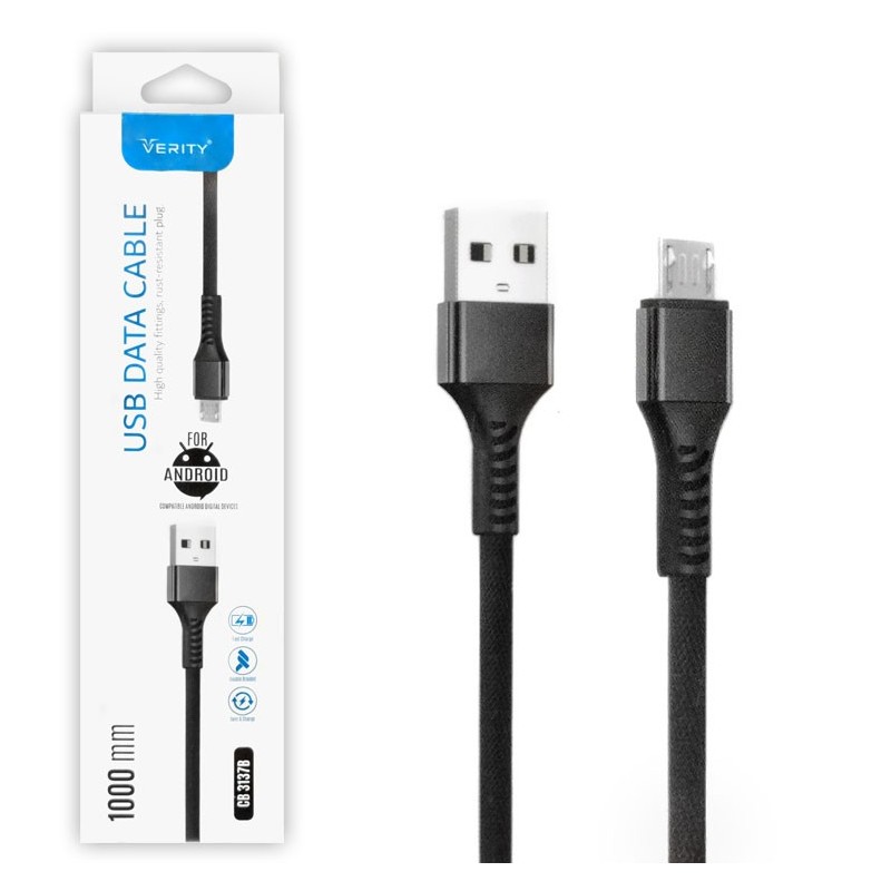 کابل دیتا و شارژ اندروید Verity مدل CB3137B