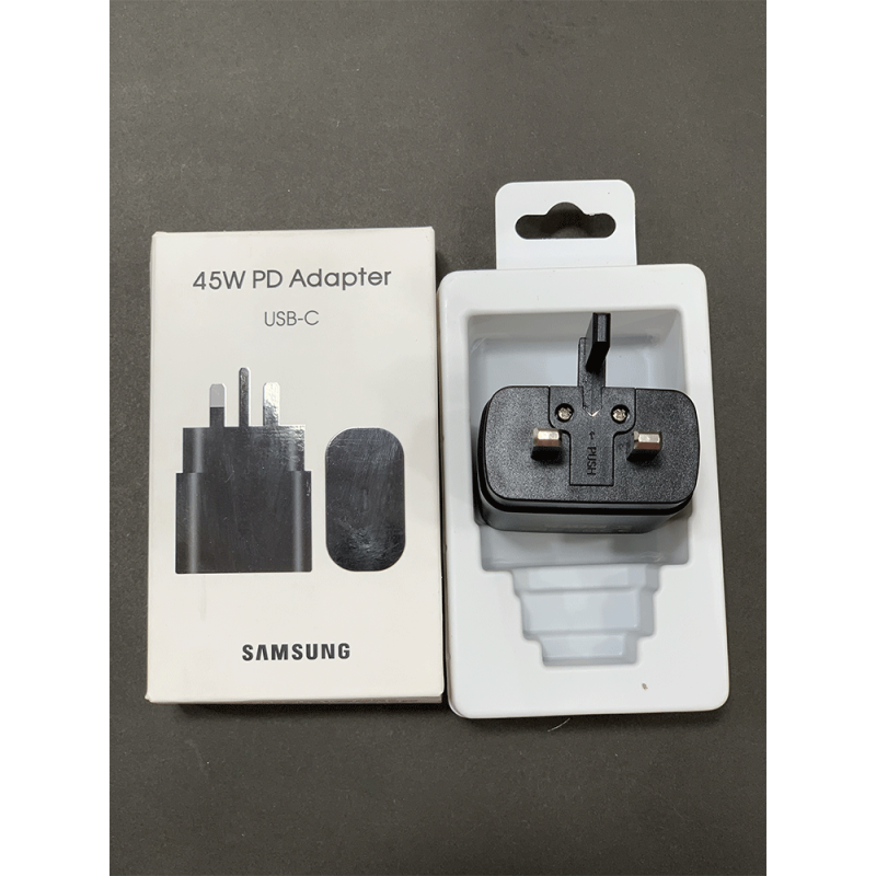 سرشارژر اورجینال Samsung سه پین 45W پکدار