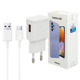 شارژر اورجینال Samsung A32 همراه با کابل Type C و جعبه گوشی