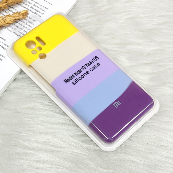 قاب سیلیکونی اورجینال رنگین کمانی Xiaomi Redmi Note 10 4G / Note 10s