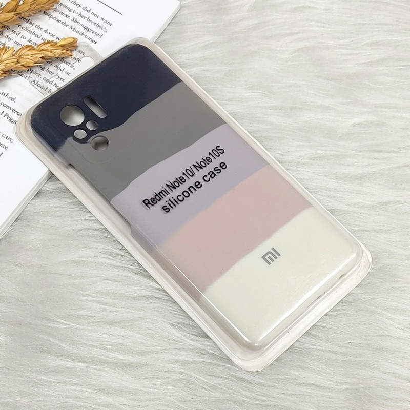 قاب سیلیکونی اورجینال رنگین کمانی Xiaomi Redmi Note 10 4G / Note 10s