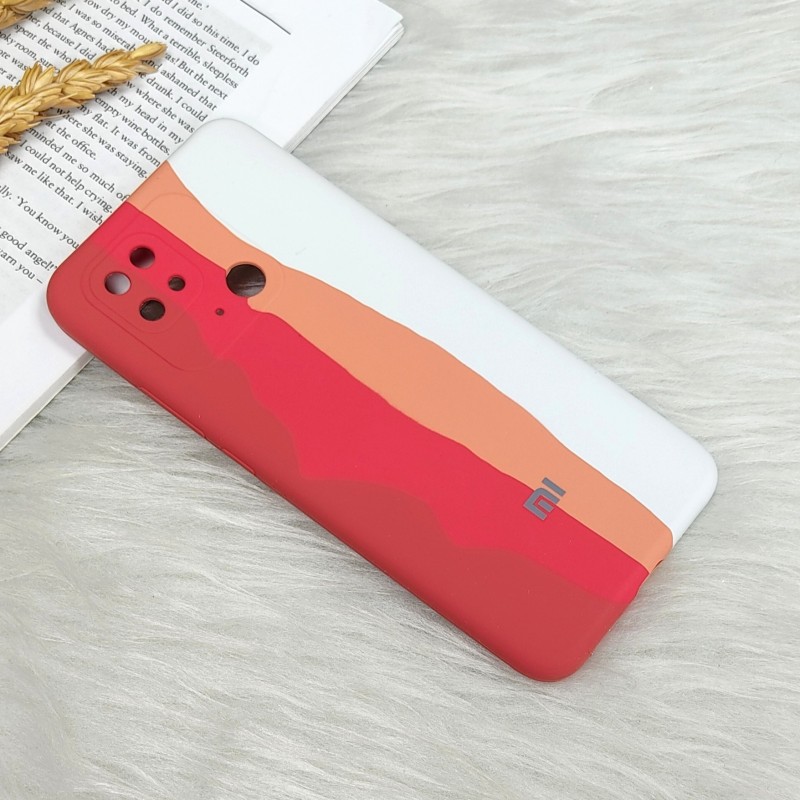 قاب سیلیکونی اورجینال رنگین کمانی Xiaomi Redmi 10c 4G