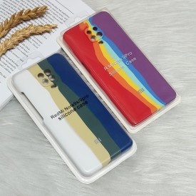 قاب سیلیکونی اورجینال رنگین کمانی Xiaomi Redmi Note 9s / Note 9 Pro