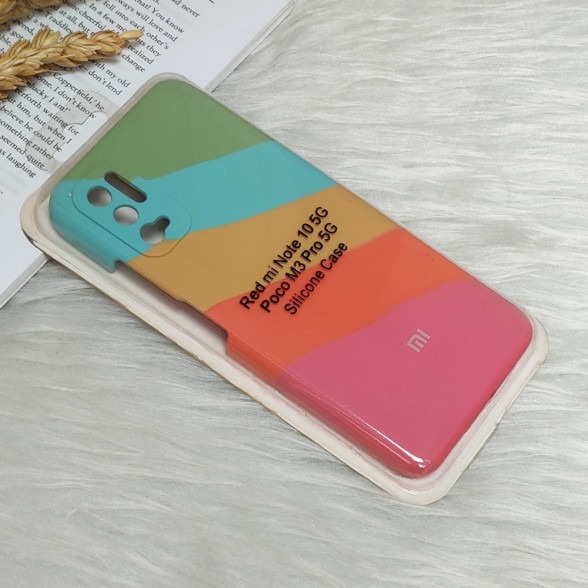 قاب سیلیکونی اورجینال رنگین کمانی Xiaomi Redmi Note 10 5G