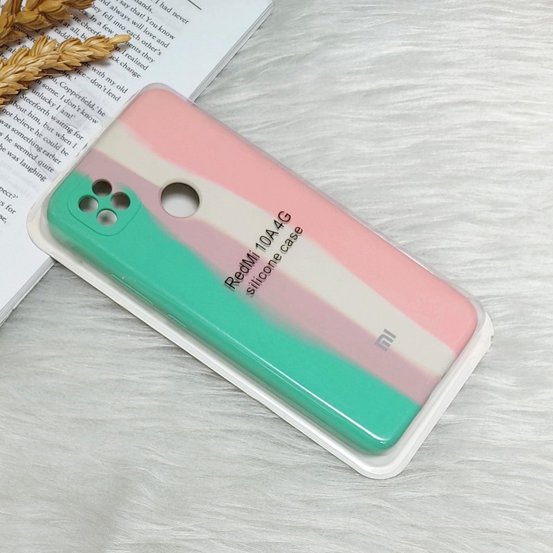 قاب سیلیکونی اورجینال رنگین کمانی Xiaomi Redmi 10A