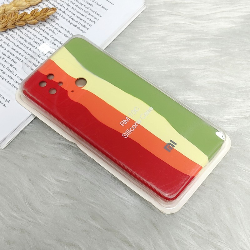 قاب سیلیکونی اورجینال رنگین کمانی Xiaomi Redmi 10c 4G