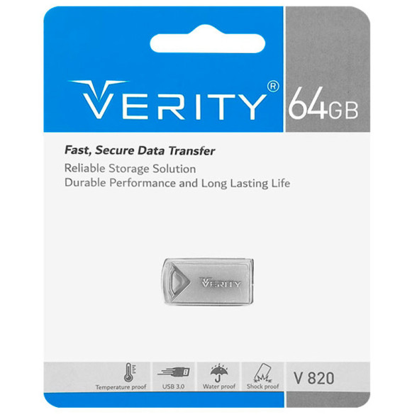 فلش مموری وریتی مدل V820 ظرفیت 64 گیگابایت USB3