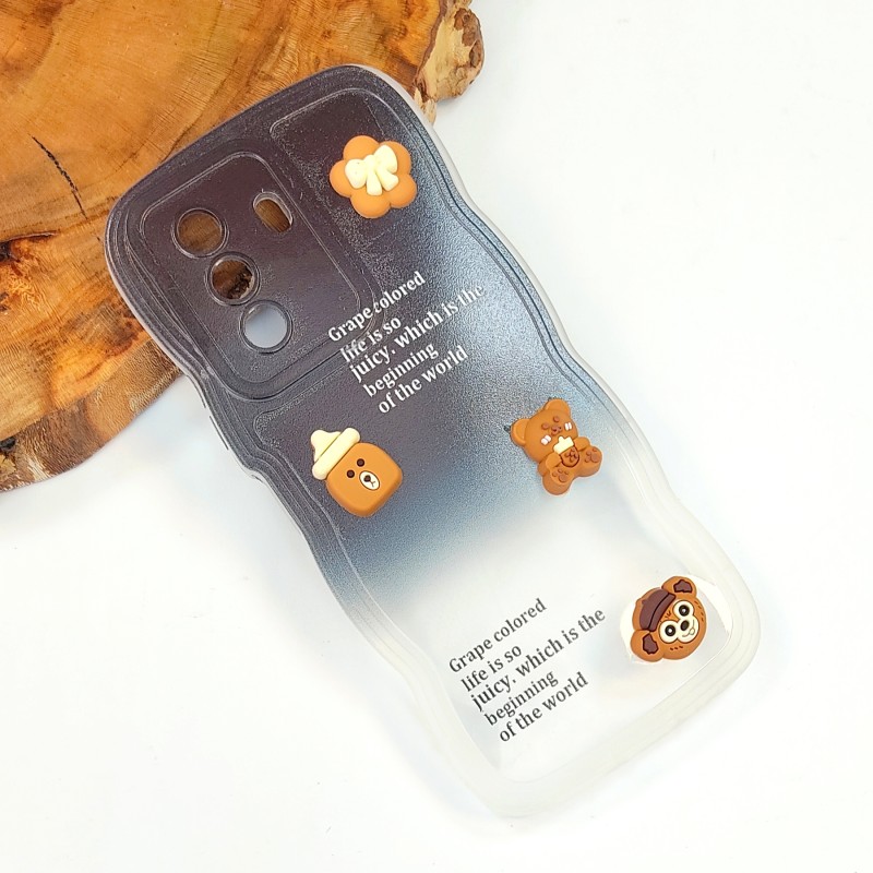 قاب عروسکی برجسته دورنگ Huawei Nova Y70 / Y70 Plus
