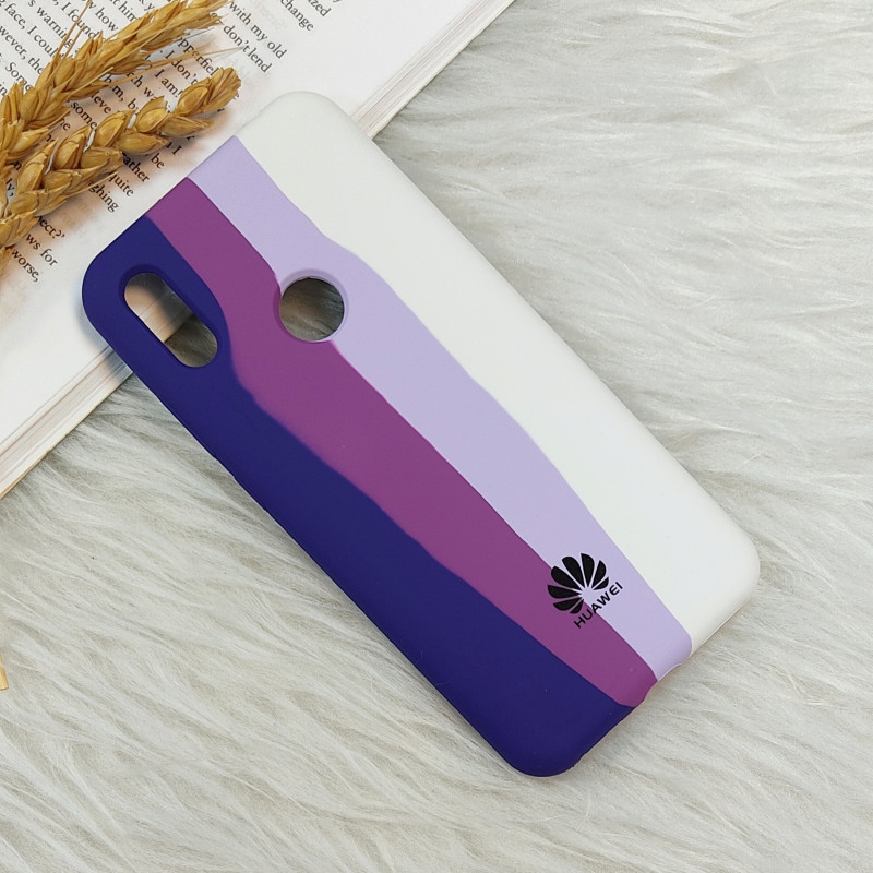 قاب سیلیکونی اورجینال رنگین کمانی Huawei Y6 2019 / Y6 Prime 2019