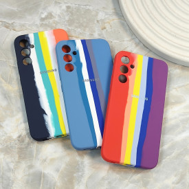 قاب سیلیکونی اورجینال رنگین کمانی Samsung A34