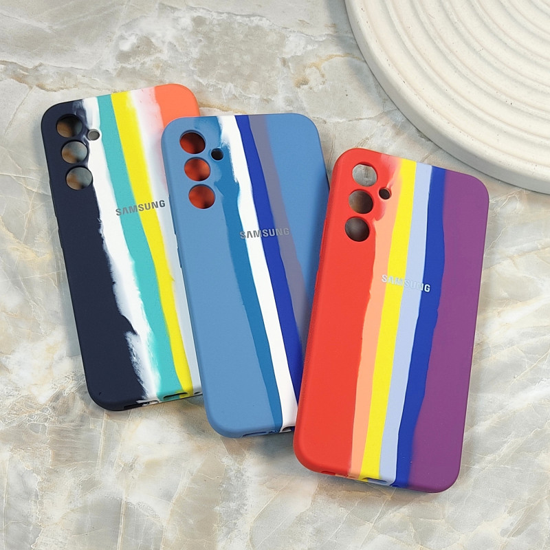 قاب سیلیکونی اورجینال رنگین کمانی Samsung A34
