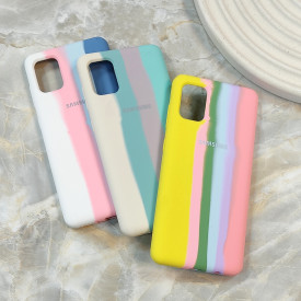قاب سیلیکونی اورجینال رنگین کمانی Samsung A31