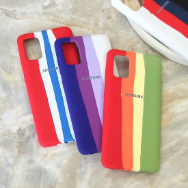 قاب سیلیکونی اورجینال رنگین کمانی Samsung A71