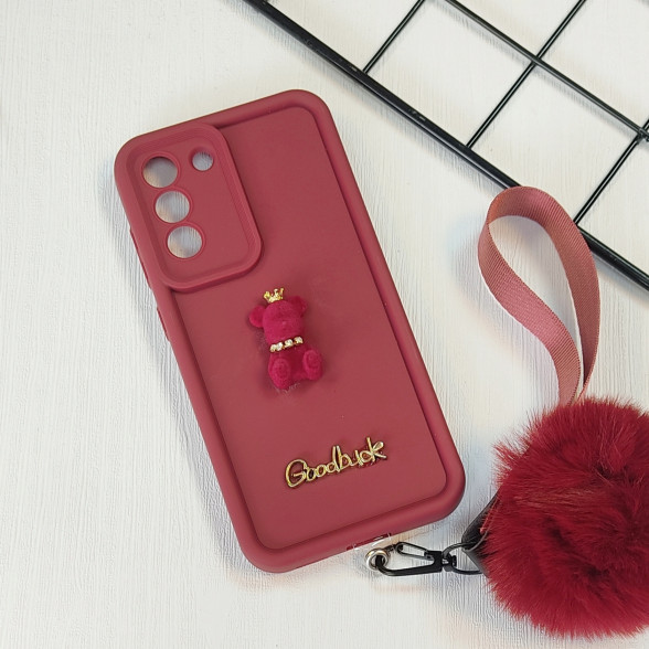 قاب سولید خرسی با بند آویز Samsung S21 FE