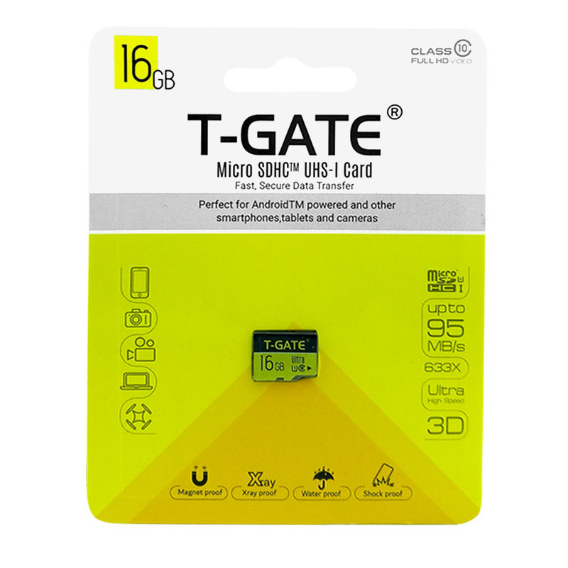 کارت حافظه T-GATE مدل 633X ظرفیت 16 گیگابایت