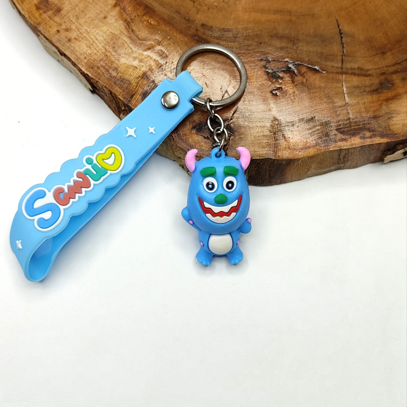 جاکلیدی سیلیکونی وارداتی کارخانه هیولاها همراه با بند آویز