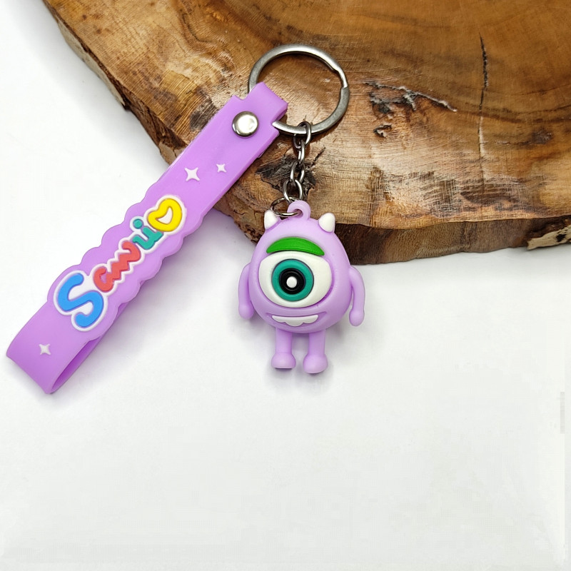 جاکلیدی سیلیکونی وارداتی کارخانه هیولاها همراه با بند آویز