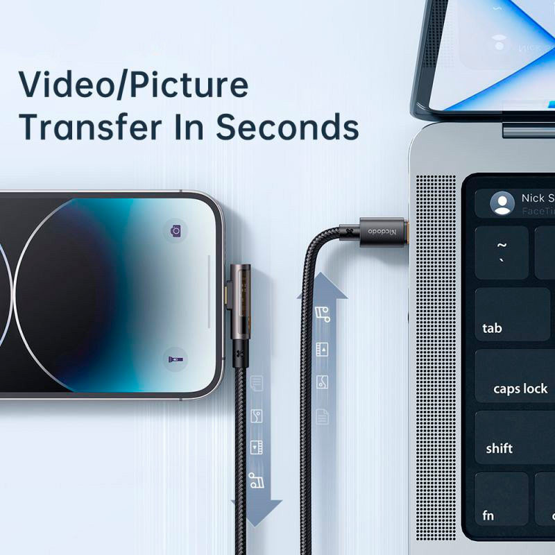 کابل دیتا و شارژ Type-C به Lightning مک دودو مدل CA-3391