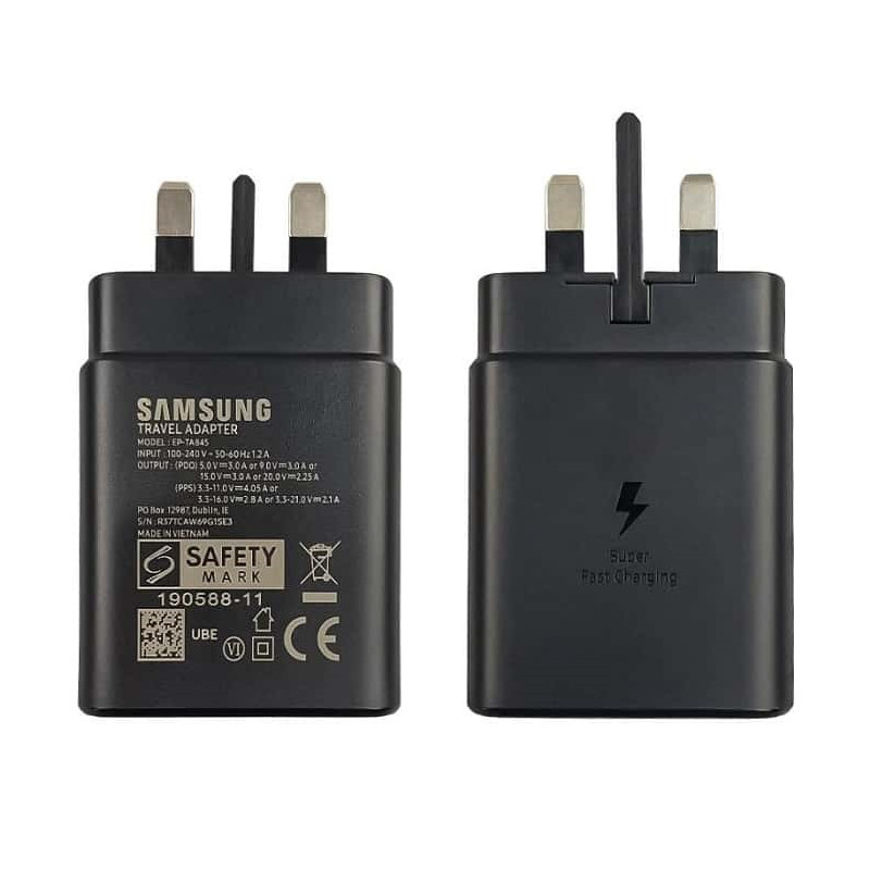 سرشارژر اورجینال SAMSUNG 45W ویتنام 6 ماه گارانتی