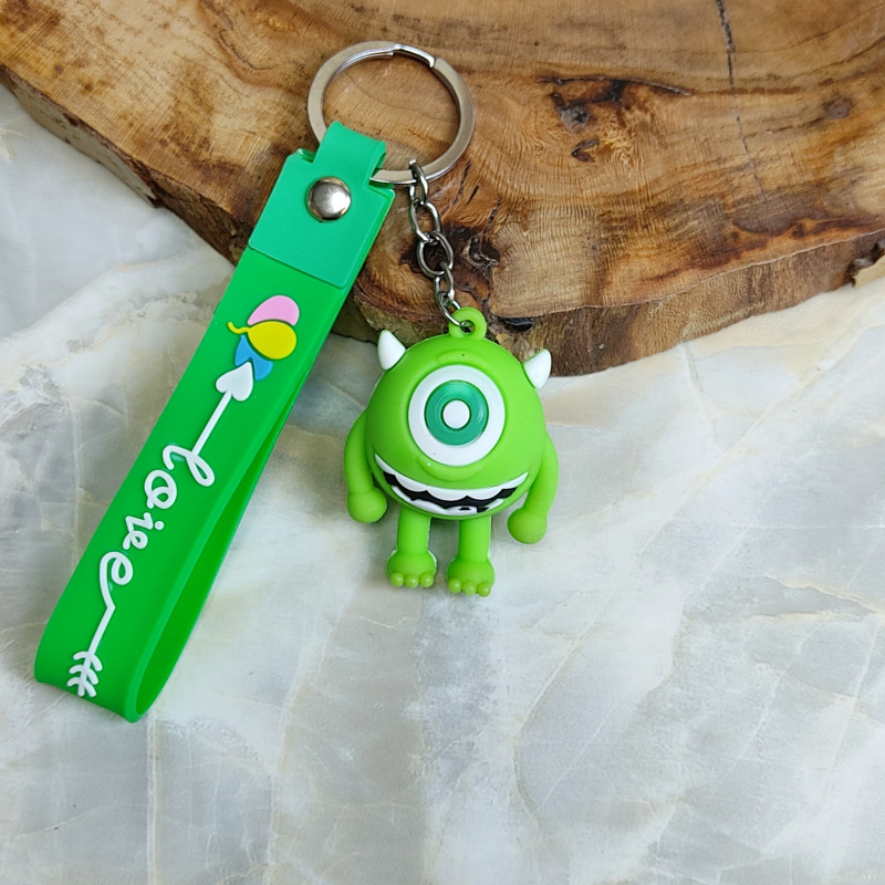 جاکلیدی سیلیکونی وارداتی کارخانه هیولاها همراه با بند آویز