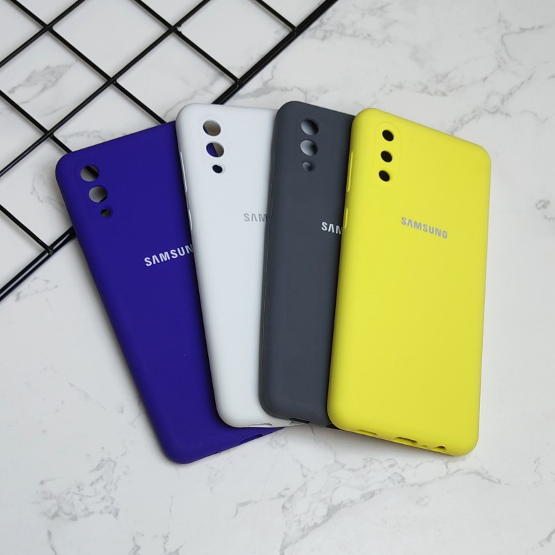 قاب سیلیکونی اورجینال محافظ لنزدار Samsung A02