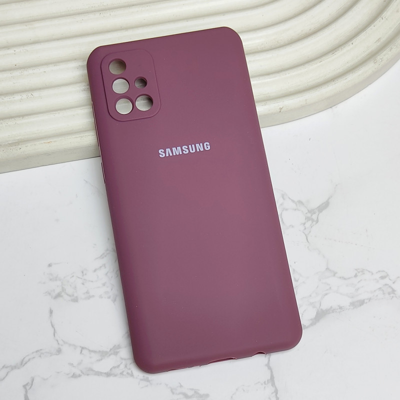 قاب سیلیکونی اورجینال محافظ لنزدار Samsung A71