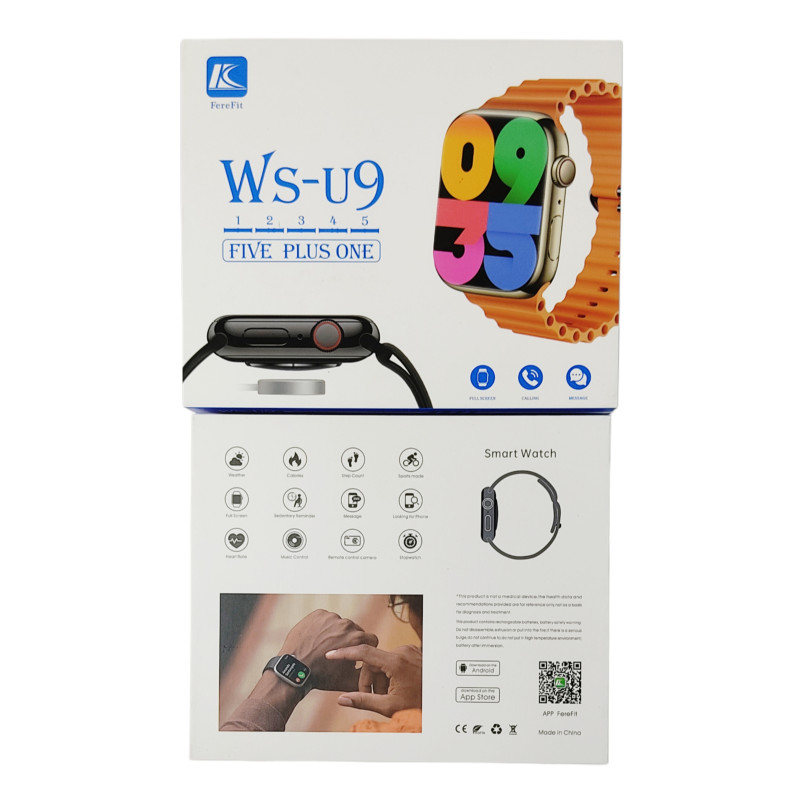 ساعت هوشمند مدل WS-U9 طرح اپل واچ سری 9