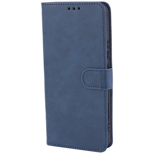 کیف چرمی مگنتی Xiaomi Redmi Note 14 4G سرمه ای