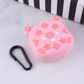 کاور سیلیکونی Samsung Galaxy Buds 2 طرح تد صورتی