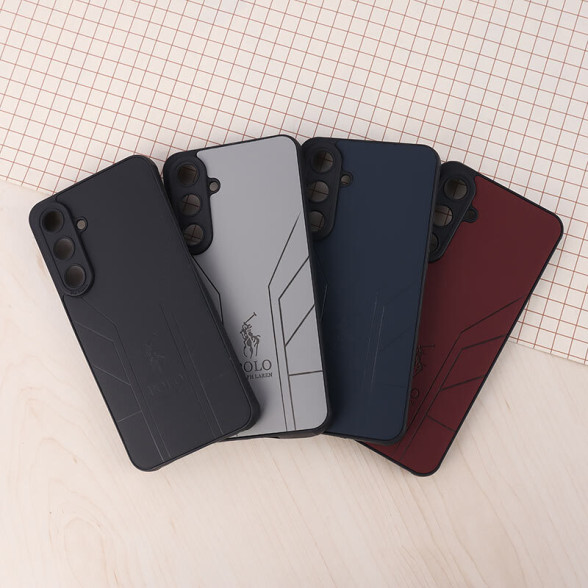قاب چرمی طرح Polo مدل Samsung S24 FE