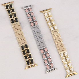 بند کارتیر چرمی اپل واچ 42-49 mm