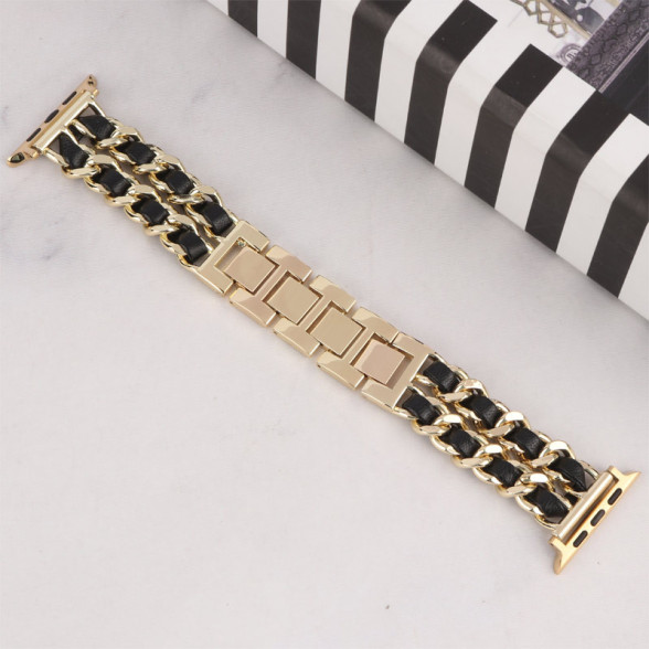 بند کارتیر چرمی اپل واچ 42-49 mm