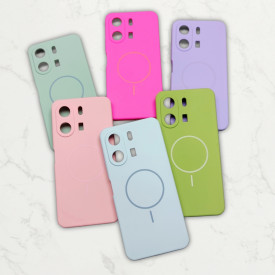 قاب سیلیکونی اورجینال طرح مگ سیف Xiaomi Redmi 13C / Poco C65