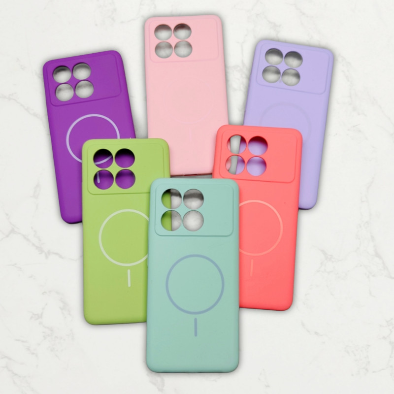 قاب سیلیکونی اورجینال طرح مگ سیف Xiaomi Poco X6 Pro