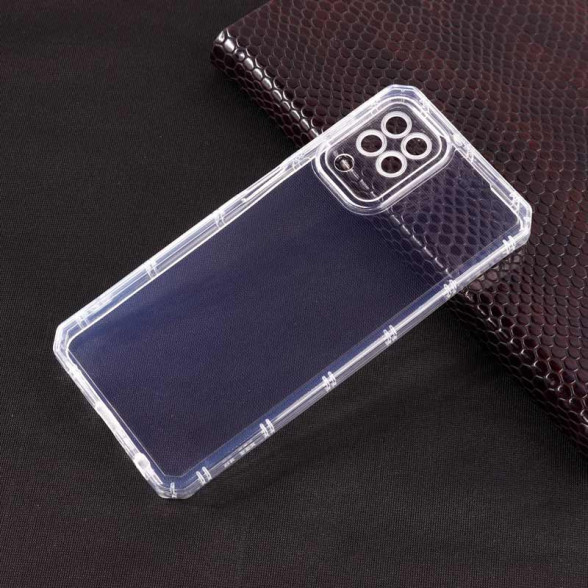 قاب ژله ای شفاف محافظ لنزدار Samsung A22 4G / M32