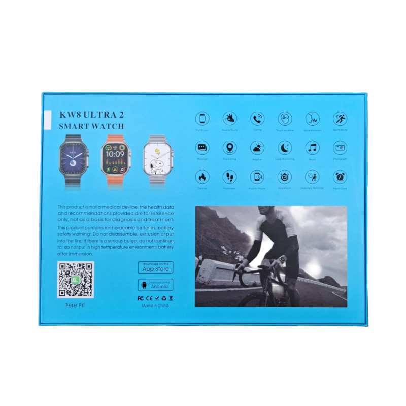 ساعت هوشمند 7 بند KEQIWEAR مدل KW8 Ultra 2