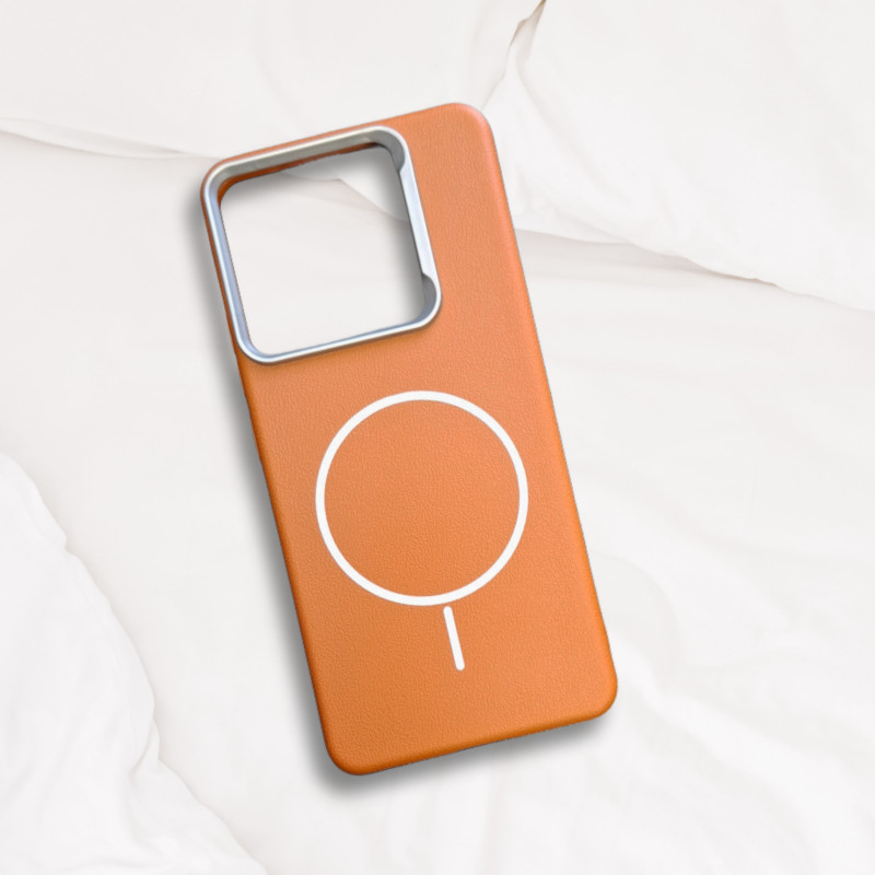 قاب چرمی طرح مگ سیف Xiaomi Redmi Note 14