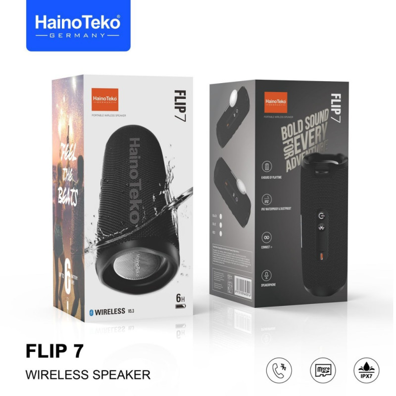 اسپیکر بلوتوثی قابل حمل Haino Teko مدل FLIP7