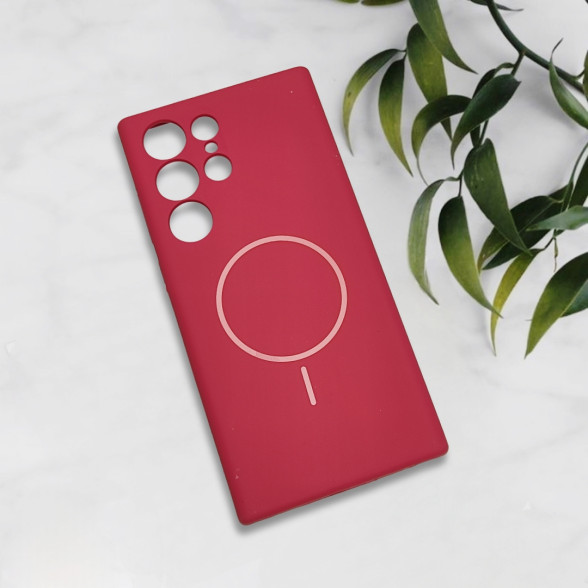 قاب سیلیکونی اورجینال طرح مگ سیف Samsung S23 Ultra