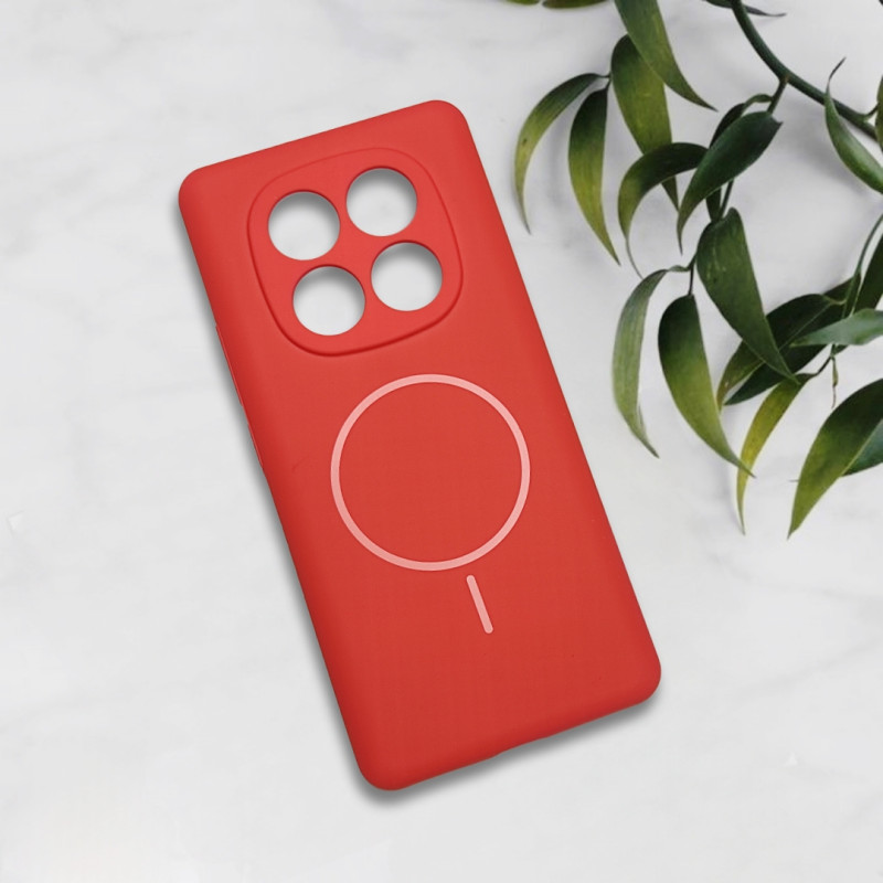 قاب سیلیکونی اورجینال طرح مگ سیف Xiaomi Redmi Note 14 Pro
