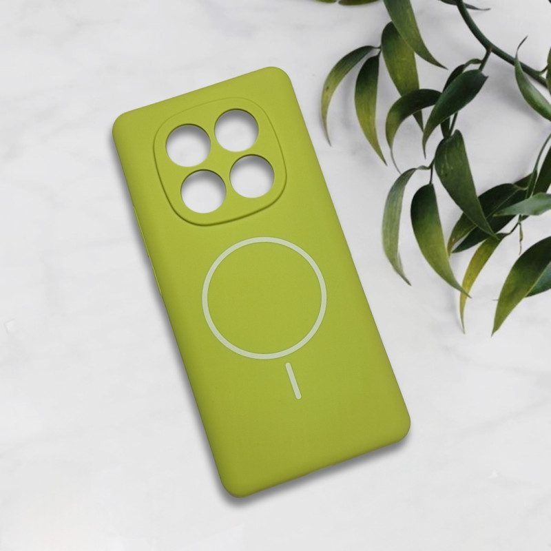 قاب سیلیکونی اورجینال طرح مگ سیف Xiaomi Redmi Note 14 Pro