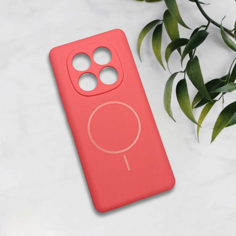 قاب سیلیکونی اورجینال طرح مگ سیف Xiaomi Redmi Note 14 Pro