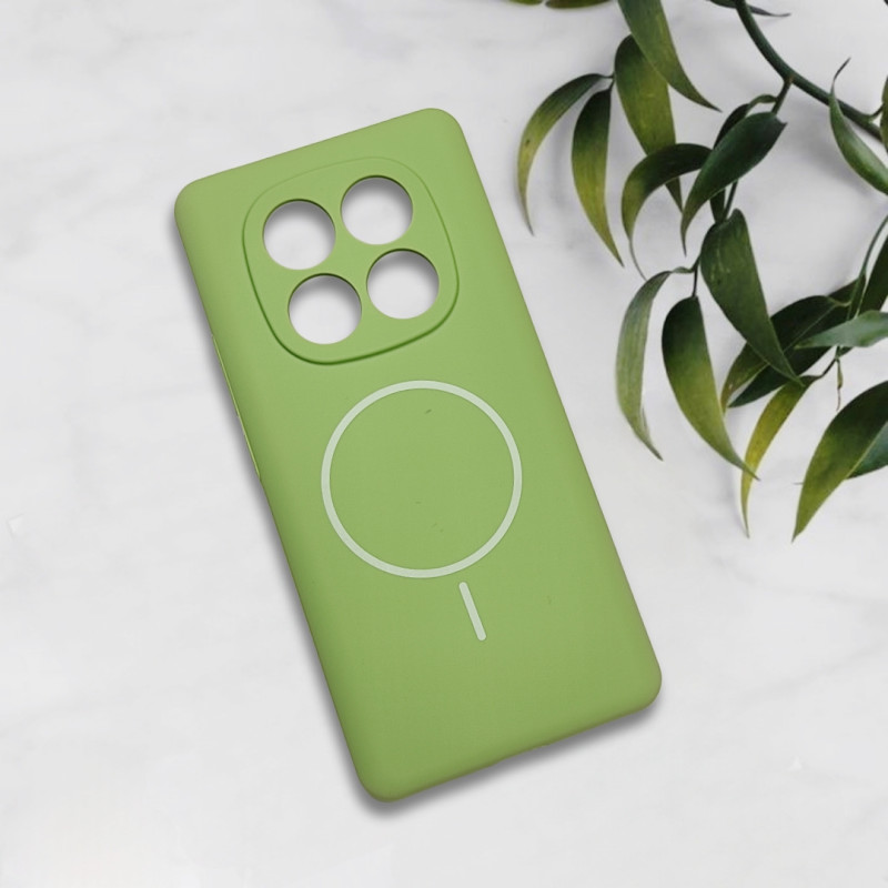 قاب سیلیکونی اورجینال طرح مگ سیف Xiaomi Redmi Note 14 Pro