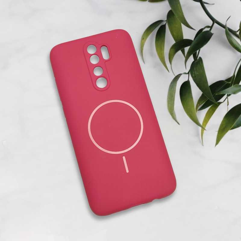 قاب سیلیکونی اورجینال طرح مگ سیف Xiaomi Redmi Note 8 Pro