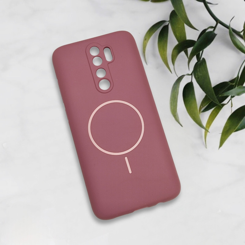 قاب سیلیکونی اورجینال طرح مگ سیف Xiaomi Redmi Note 8 Pro